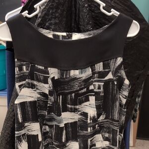 AB Studio Black and White Dress